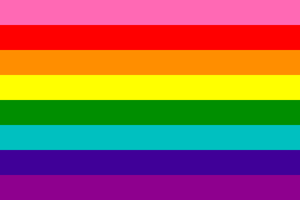Bandera LGBT de 8 franjas