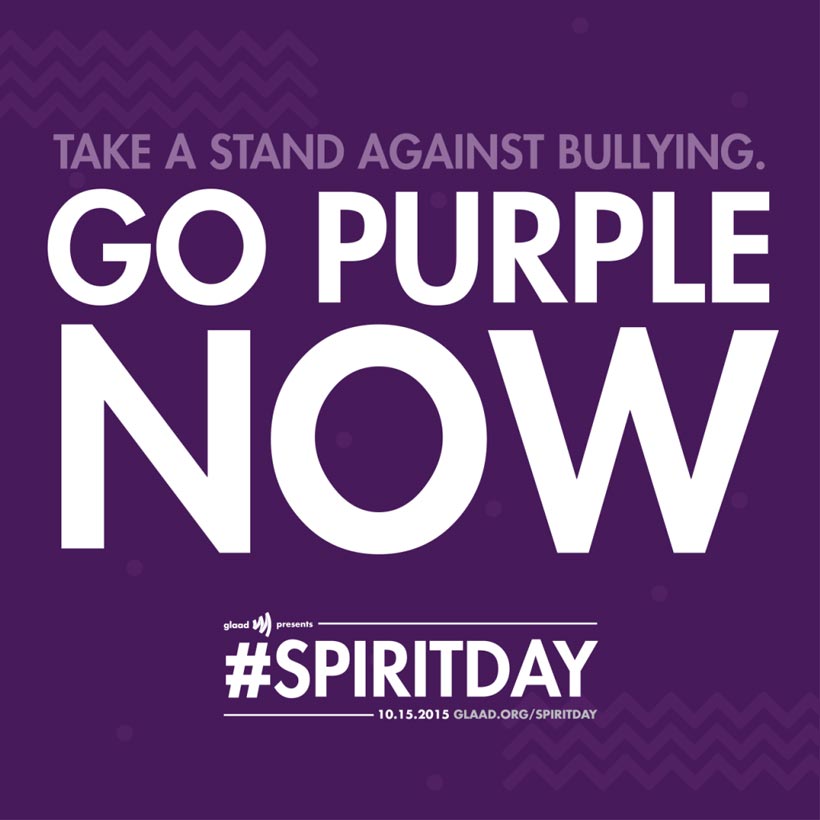 Take a stand against bullying go purple now