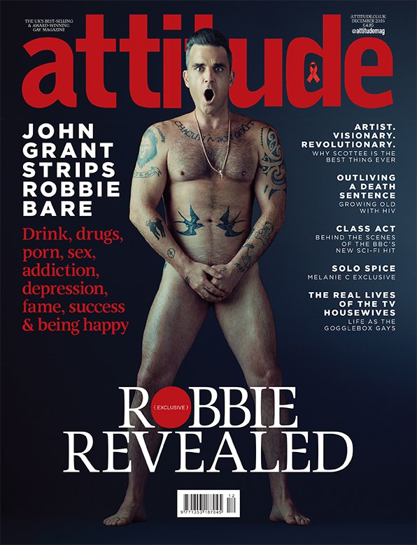 Portada Attitude Robbie Williams