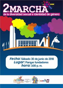 marcha del orgullo gay en colombia 2018 - Armenia