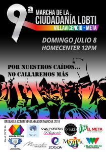 marcha del orgullo gay en colombia 2018 - Villavicencio