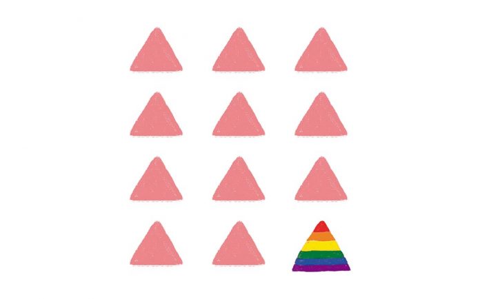 triangulos rosa